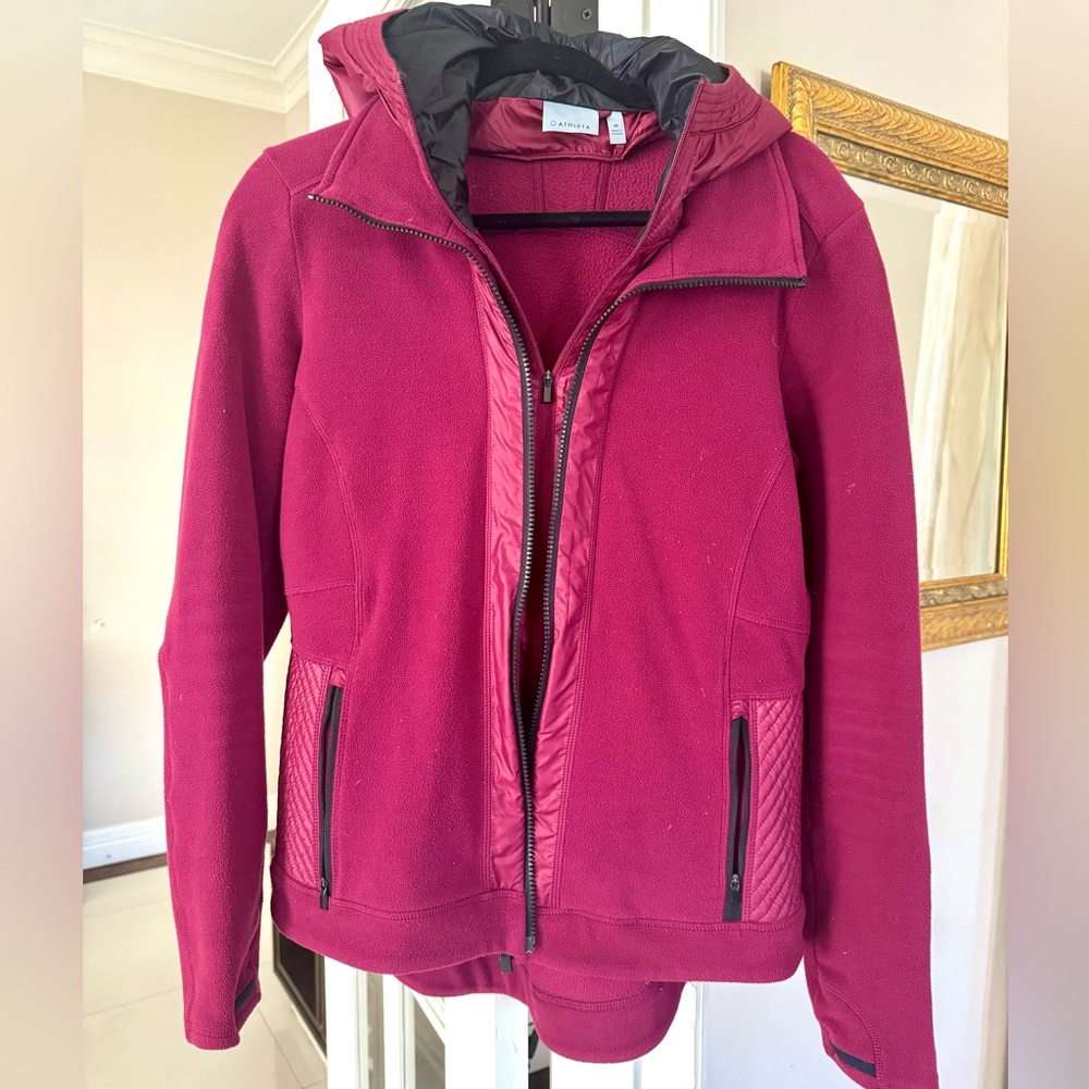 Athleta Fleece hooded jacket